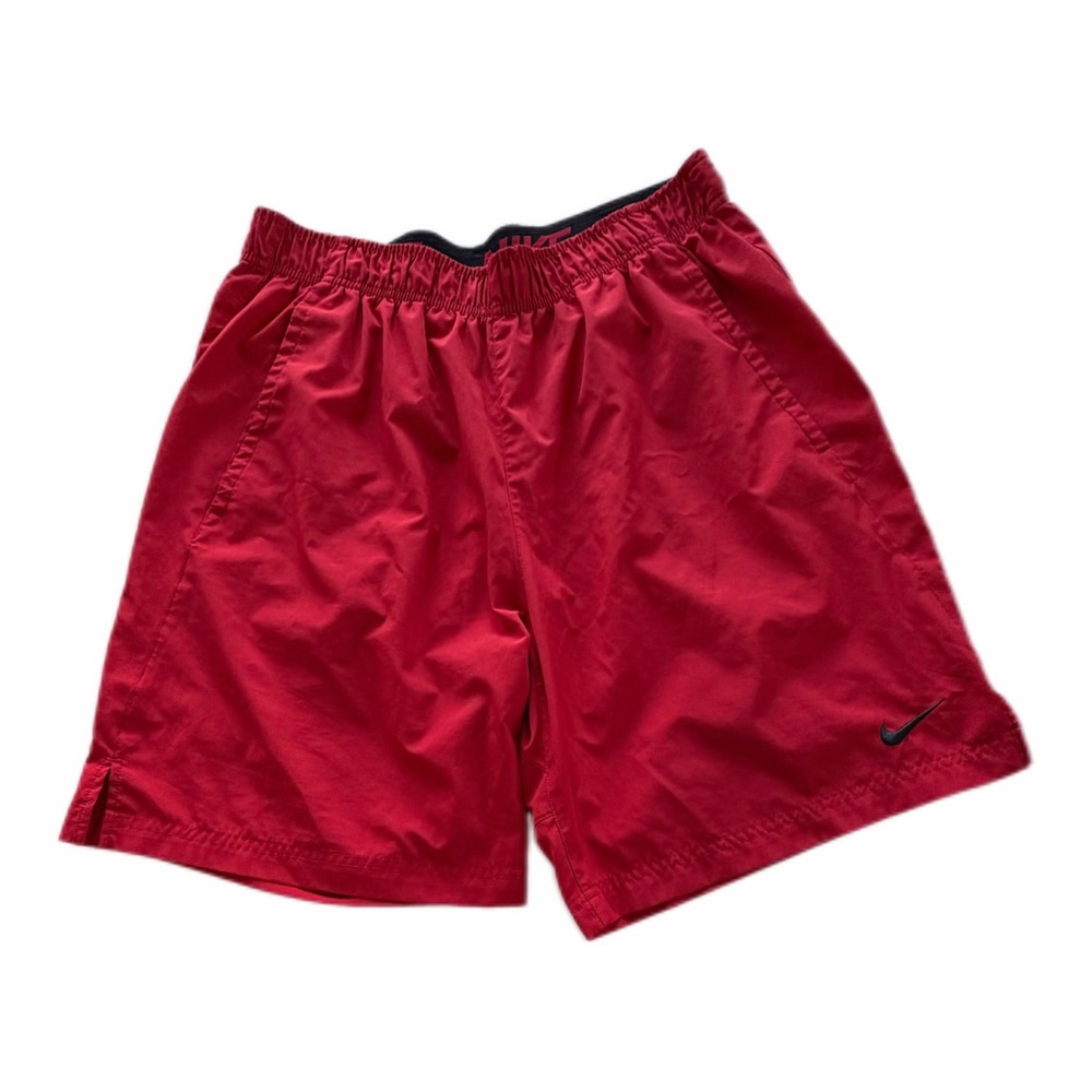 Nike Dri Fit Shorts Mens Large Red Athletic Basketball Training Gym